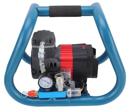 Eujgoov Pneumatico per Pneumatici Compressore Aria Portatili per Carretta per Pneumatici per Pneumatici Batteria Ricaricabile a Batteria Elettrica per Uso (Spina Europea)