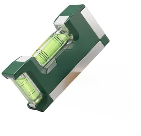 TONIXY per livella a bolla, doppia bolla magnetica da 83 mm per righello per un accurato allineamento orizzontale e verticale del tubo, livello del tubo magnetico ABS
