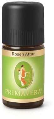 PRIMAVERA Ätherisches Öl Rosen Attar 5 ml - Aromaöl, Duftöl, Aromatherapie - harmonisierend, stimmungserhellend, stärkend, aphrodisierend - vegan