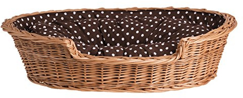 e-wicker24 hundkorg av vide, korg, honungsgul, 80 x 60 x 26 cm