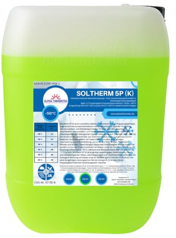 Solarflüssigkeit 20 l grün Konzentrat bis -58° C Frostschutz, Solarfluid, Solarliquid, Wärmeträgermedium