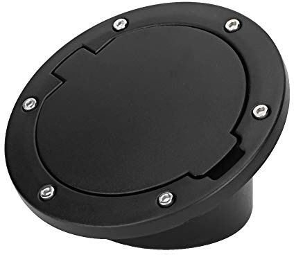 KIMISS Tankdeckel-Tankdeckel, schwarzer ABS-Tankdeckeldeckel Passend für JK 2007-2017 Autozubehör