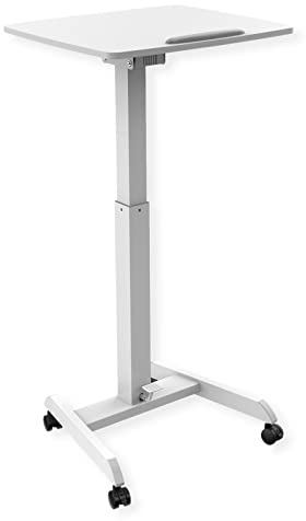 ROLINE PC-Arbeitstisch, höhenverstellbar, neigbar, weiß