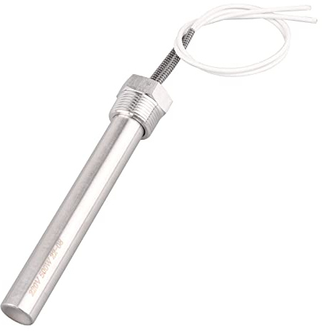 AIICIOO Riscaldatore ad acqua a cartuccia, 3/4 pollici, flangia 26,4 mm, in acciaio inox, resistente elemento riscaldante AC 220 V, 500 W