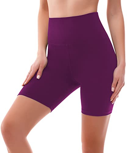 SINOPHANT Cycling Shorts Women High Waisted Soft Workout | Buttery Soft Biker Yoga Running Gym Athletic Shorts