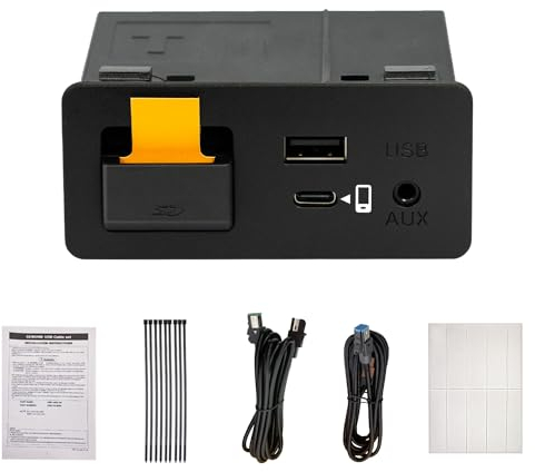Type-C Mazda Carplay und Android Auto Nachrüstsatz, TK78-66-9U0C OEM Media Hub passt zum MZD Connect System, kompatibel mit Mazda 2/3/6/CX3/CX5/CX9/MX5 2014-2020 (unterstützt Type-C-Schnellladen)