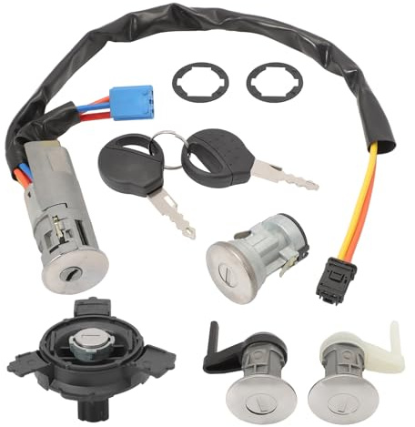 FanPaYY Komplettes Set mit 3 Schlössern + Neiman + Tankdeckel + 2 Schlüssel, kompatibel mit Peugeot 206 (1998-)