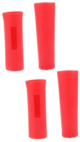 Alasum 4pcs Silicone Mic Handle Cover Sleeve for Wireless Handheld Microphone in Microphone Handle Cover Accessory for Portable Use