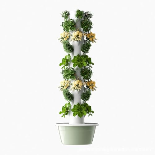 WLCNYL 9 Etagen 36 Löcher Hydroponik-Turm-Set, Hydroponik-Anbausystem, Hydrokultur-Anbauset, Aquaponik-Anbausystem, Hydrokultur-Vertikal-Anbausystem