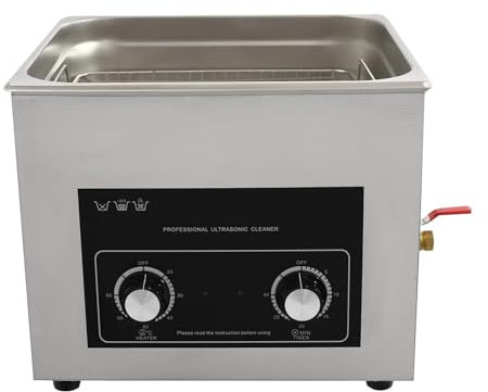 MIAOMI 15L Ultrasonic Cleaner with Heater and Timer, Steel Ultrasonic Cleaning Machine for Jewelry, Ring