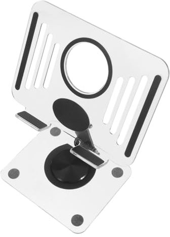 GRADENEVE Verstellbarer Handyhalter Tischständer Faltbar Tragbar Kompatibel Mit Tablets Und Smartphones Transparentes Design Stabiler Metallfuß Drehbar Für Unterwegs