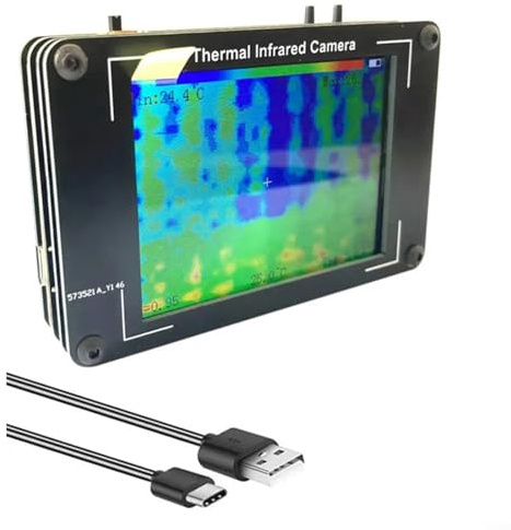 Withtalentto Imageur thermique multifonction, caméra numérique infrarouge d'imagerie thermique, capteur d'imageur thermique infrarouge avec écran LCD pour usage domestique et industriel
