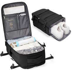 BJLFS Vakuum Rucksack mit Pumpe Ryanair Handgepäck 40x30x20 Reiserucksack