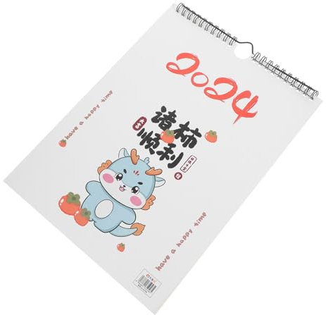 JEWEDECO Wandkalender Mit Karikatur-design Aufhängbarer Monatskalender Für Effektives Planen Geeignet Für Zuhause Und Büro Mit Für Persönliche Notizen Und