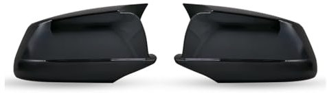 Auto-Rückspiegelgehäuse-Spiegelkappe Für BMW 5 Series F10 F11 2010-2013 Auto-Rückspiegelabdeckung Seitenflügel schützen Rahmenabdeckungen Carbonfaser-Stil Zierschale(ABS Black)