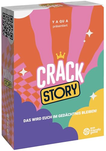 CRACK STORY – Stimmungsspiel | Kartenspiel Familie | Ich packe Meinen Koffer neu erfunden | Reiseformat | 2-8 Spieler | Ab 10 Jahren | Deutsche Version | Ich packe meinen Koffer neu erfunden: Geschichten erfinden und lachen, ideal für Spieleabende, Freunde, als Geschenk, ab 10