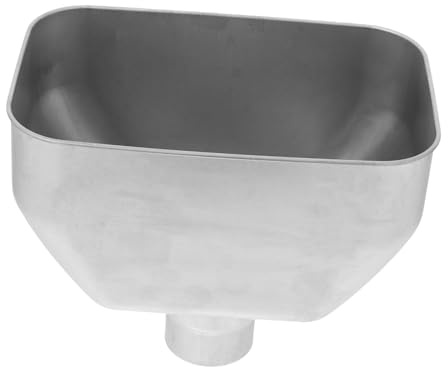 VILLCASE Adaptateur Descente Pluie Acier Inoxydable Résistant Connecteur Collecteur Eau Pluviale pour Gouttière Extérieure Installation Facile et Compatible Tonneau Collecteur de Pluie