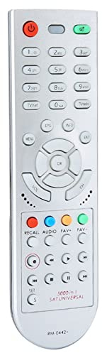 Telecomando Universale Smart SAT per Ricevitore Satellitare, Materiale ABS Resistente, Alte Prestazioni, per Tutti i Ricevitori Satellitari, Distanza Remota 8 M,