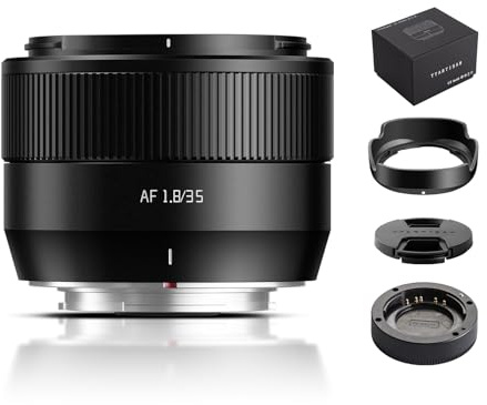 TTARTISAN Lente de enfoque automático 35 mm F1.8 Mark II APS-C X 35 mm F/1.8 AF lentes de retrato para Fuji X (X, negro)