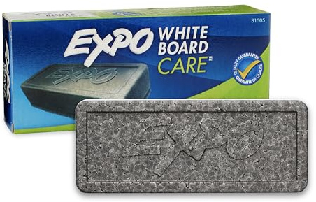 EXPO Dry Erase Soft Pile Block Whiteboard Eraser, 5-1/8 in. x 1-1/2 in. - Whiteboard, Calendar, Organization, Essential Supplies for Office, School, Classroom, Teachers