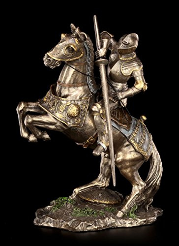 Figuren Shop GmbH Ritter Figur - Auf Streitpferd mit Lanze - Veronese