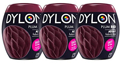 New Dylon 350g Plum Red Machine Dye Pod 3 Pack