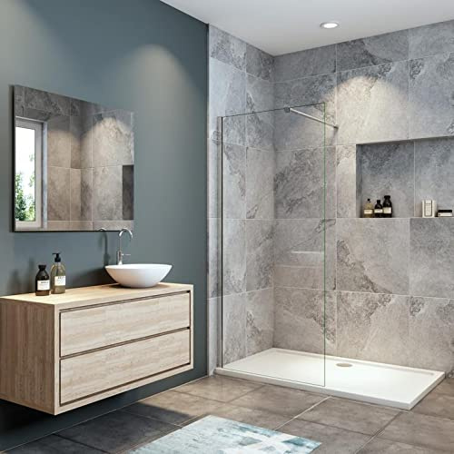 Mamparas de Ducha Pantalla Panel Fijo 8mm Antical - Barra 90cm - 100x190cm