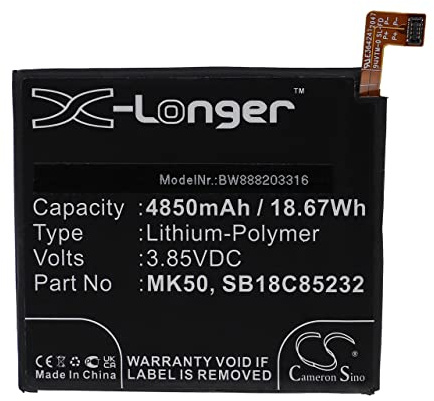 vhbw Akku kompatibel mit Motorola Moto G 5G 2021 | 5G, 5G XT2113-5, 5G XT2113-2, 5G XT2113-3 Handy Smartphone Telefon (4850 mAh, 3,85 V, Li-Polymer)