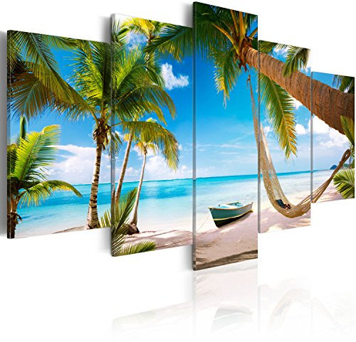 murando Cuadro Acústico Paisaje 200x100 cm espuma acústica absorbe el sonido aislamiento lienzo de 5 piezas Impresión Artística Decoración de Pared Imagen Gráfica 020112-20