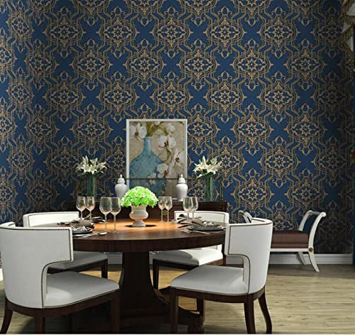 Papiertapete Boys And Girls Tapete Kindertapete 3D Dreidimensionale Präzisionsgepresste Große Blumentapete Blaues Schlafzimmer Wohnzimmer Hintergrundtapete Haushalt Tief Geprägt, A