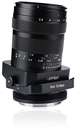 AstrHori 85mm F2.8 Macro et Inclinaison et téléobjectif Moyen Plein Format Manuel 3 en 1 Insecte Bijou Objectif Portrait pour appareils Photo sans Miroir Leica/Panasonic/Sigma L Mount FP,S5,S1,SL,etc