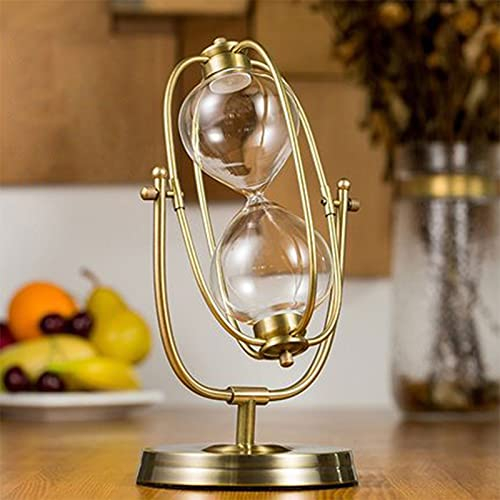 BOSUGE, Sanduhr aus Metall, leere Sanduhr, selbstgemachte Sanduhr, leerer Flaschentimer, kreatives Arbeitszimmer, Wohnzimmer, Büro, Desktop-Dekoration, selbst installierter Sanduhr-Timer, der mit Sand