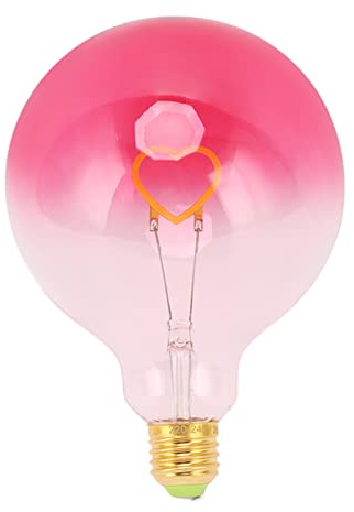 Lampadina Notturna a LED con Sfumatura Rosa, Vetro Resistente al Calore E27 Attacco a Vite, Luminosità Regolabile, Adatta per Feste, Decorazioni per la Stanza