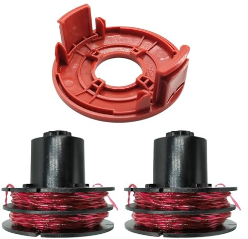 YWNYT Bobina di ricambio per tagliabordi per GTE 350/450/550, 1,6 mm x 8,3 m per tagliabordi AL-KO, bobina di ricambio per decespugliatore (2 pezzi + 1)