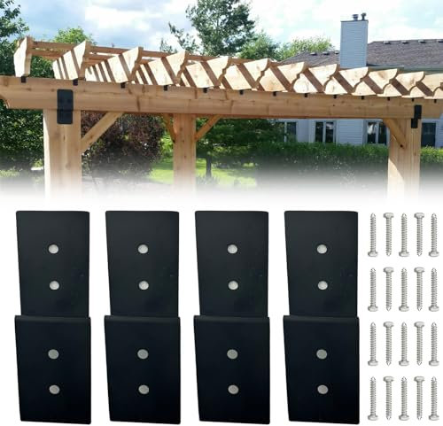 ITEVE.GD Soportes en forma de Z de 10 x 3 pulgadas, soporte de acero resistente para soporte de poste a viga, soporte de esquina de perfil de canal de doble ángulo para estantes de madera, fijación