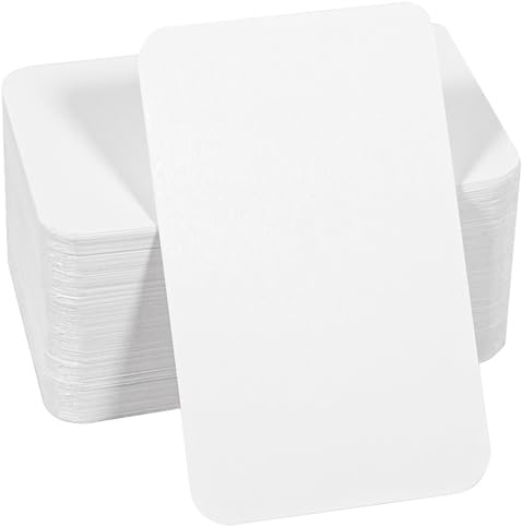 200 Stück Karten Blanko, 9x5.2cm Spielkarten Karteikarten Postkarten Blanko, Spielkarten Zum Selbstgestalten, Blank Playing Cards für DIY Schule Büro Vokabel Lernen
