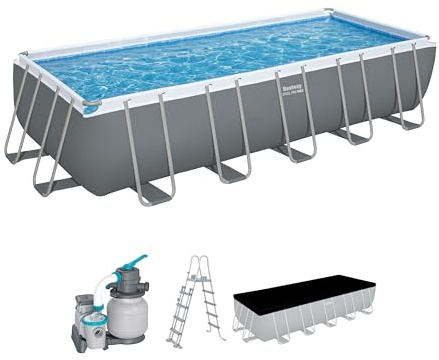 Bestway Juego de Piscina Rectangular de 21' x 9' x 52/6.40 MX 2.74 MX 1.32 m