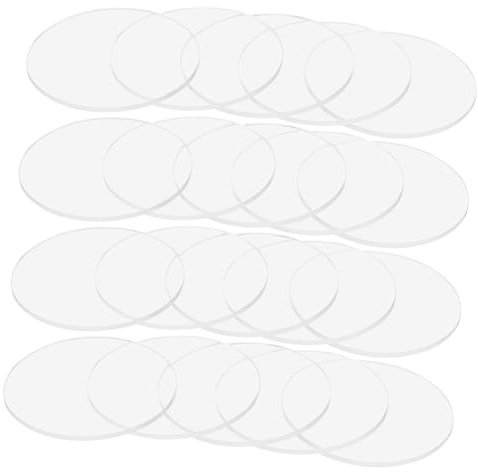 COSMEVIVI 20stücke Transparente Acrylscheiben Runde Dicke Acrylplatten Für Bastelprojekte Bilderrahmen Und Dekoration