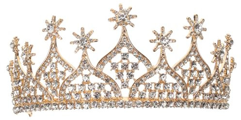 VILLFUL Brautkrone Haarschmuck Stirnband Hochzeit Zeremonie Schmuck Kopfbedeckung Metall Gold Silber Party Accessoire