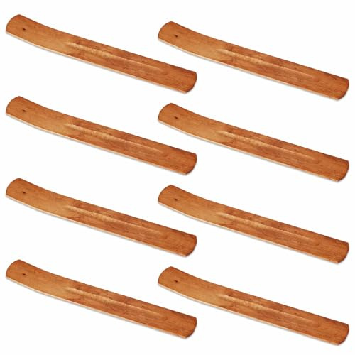 8 Stück Räucherstäbchenhalter für Stäbchen, 24,1 cm Länge Räucherstäbchenhalter und Aschefänger Räucherstäbchen-Organizer aus Holz als Yoga-Geschenk, Loch mit 2 mm Durchmesser