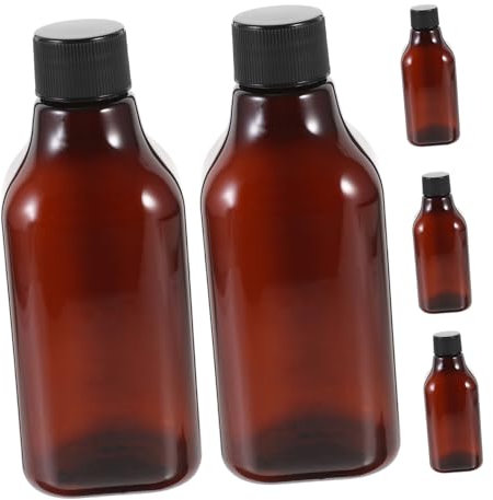 BESTYASH 5pièces Flacons De Voyage Plastique Rechargeables Avec Bouchon à Vis Pour Shampoing Et Lotion Pour Nécessaire De Voyage
