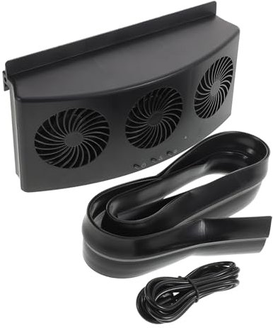 Vaguelly Car Window Air Vent Exhaust Fan Small Fan for Convenient Cooling for Vehicle Radiator Ventilation