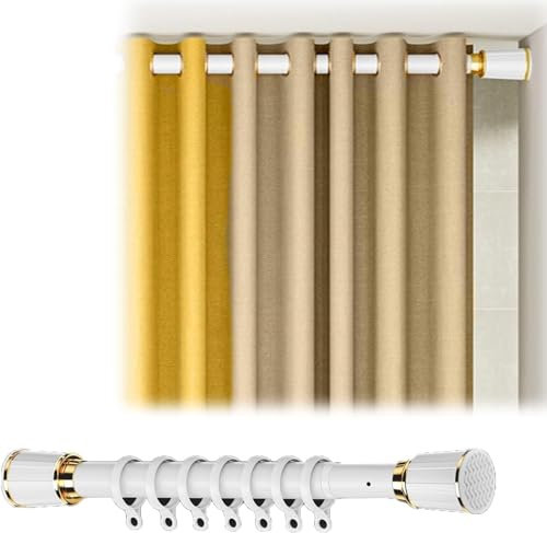 Asta per tenda da doccia regolabile, senza trapano, tensione a molla, divisorio per stanza, 70120 cm, resistente, antiscivolo, per casa, ufficio e bagno