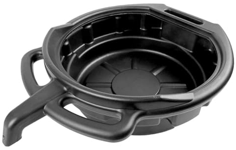 CONGARTENO Bandeja de Drenaje del Motor 10l PE para Cambio de Aceite | Recipiente de Capacidad 10, Fácil Limpieza y Montaje, Negro, para Uso bajo Vehículos