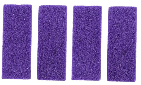 PAMINGONO Kit de 4 Piedras Pómez Púrpuras para Pedicura Profesional, Herramienta de Pu para Eliminar Callos y Exfoliación Completa de Pies