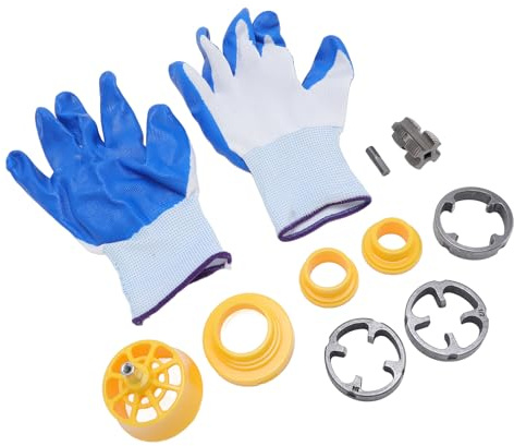 Fdit Kit Filettatrice per Tubi in PVC Set Efficiente per Filettare in PVC per attività Idrauliche con Trapano Elettrico Set Filettatrice per Tubi per Hobbisti e Professionisti Plastica, Acciaio