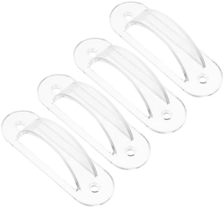 Kinder Sichere Wandschalter Schutzplatten Transparent 4 Stück Kunststoff | Steckdosen Schalter und Kippschalter, Einfache Montage, Zuhause Dekor, Amerikanischer Stil