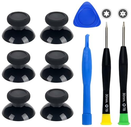 Larfraecy Replacement Thumbsticks Joystick Grips Repair Kit for Xbox Series X/S/Xbox One Controller,Custom Analog Stick Kit Compatible with XboxOne S/X Controller&Standard Wireless Controllers