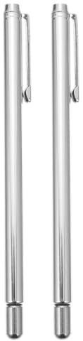 Mikikit Baguettes de Sourcier en Acier Inoxydable Double, Télescopiques et Portables, Outil de Détection pour Camping et Jardin, Longue Baguette de Sourcier Légère et Résistante,