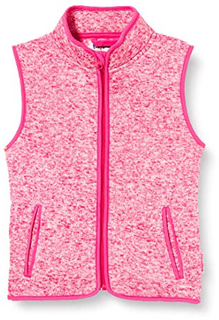 Playshoes Fleece Weste Unisex Kinder Outdoor-Oberteil, pink Strickfleece, 128